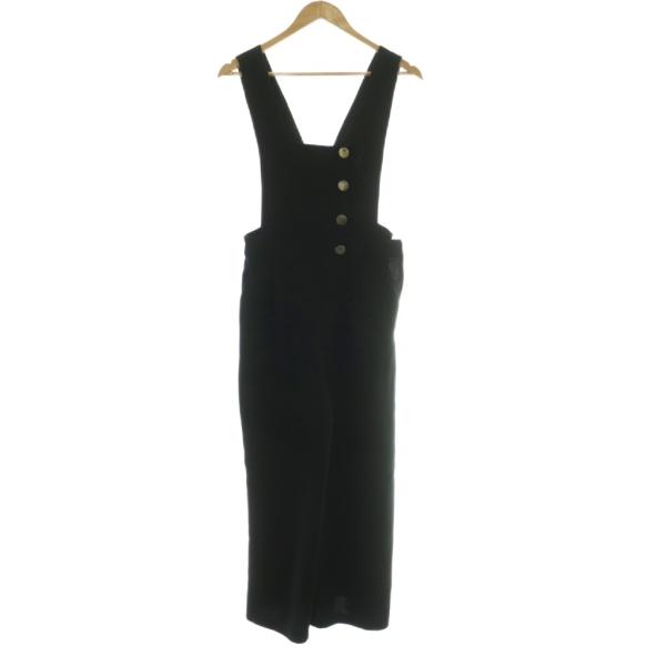 ザラ ベーシック ZARA BASIC オールインワン サロペット S 黒 ブラック /SS ■OS...