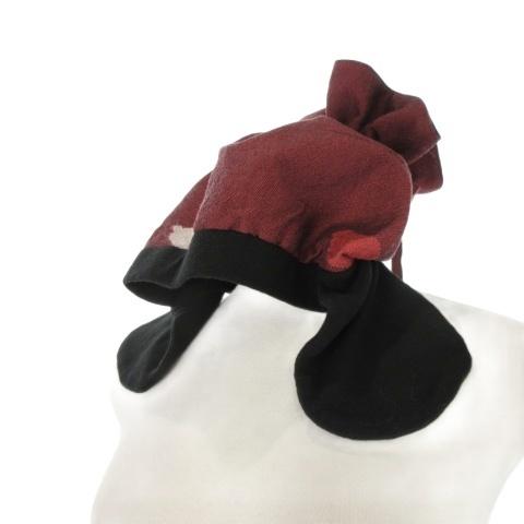 未使用品 スヌーピー SNOOPY × ヴォヤージュ VOYAGES 耳付きニット帽 75 赤 レッ...