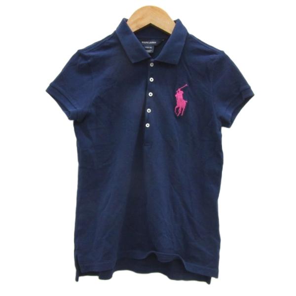 ラルフローレン RALPH LAUREN ポロシャツ L 紺 ネイビー 半袖 ビッグポニー /YS6...