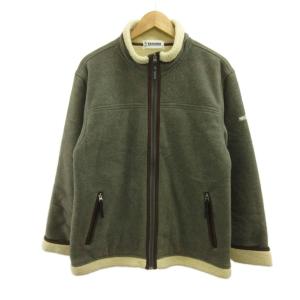 レノマ renoma フリースジャケット 上着 ブルゾン アウター ボア L グレー 長袖 スタンドカラー ジップアップ /PP ■ECB004 メンズ