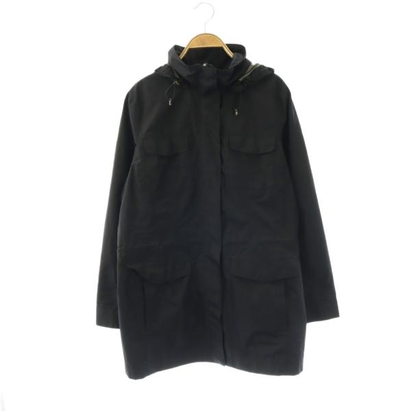 ランズエンド LANDS' END マウンテンパーカー ジャンパー フード収納 L ダークネイビー ...