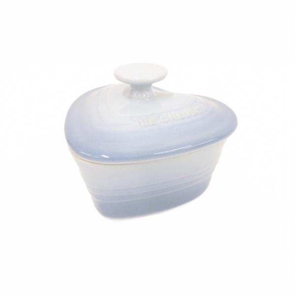 ル・クルーゼ LECREUSET 美品 ラムカン・ダムール 食器 小物入れ 水色 ライトブルー ハー...