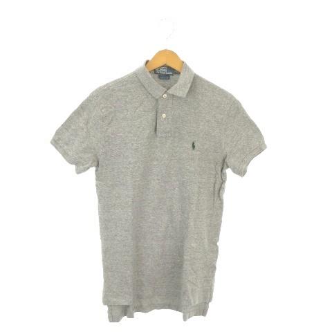 ポロ バイ ラルフローレン Polo by Ralph Lauren ポロシャツ S グレー 無地 ...