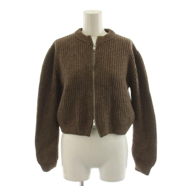 ザラ ZARA ニットジャケット ジップアップ 152cm 茶 ブラウン /AN64 ■ECA005...