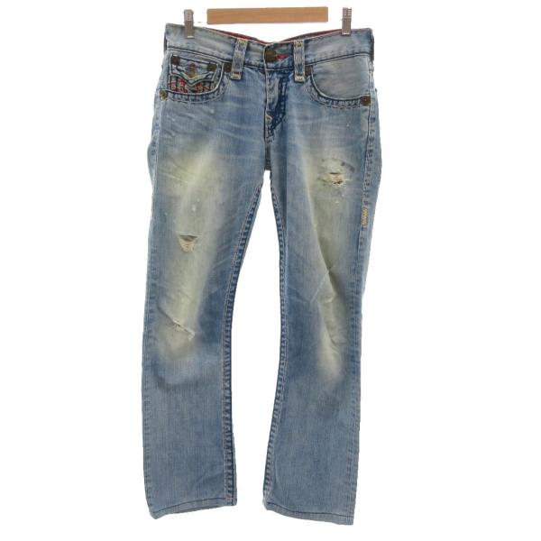 トゥルーレリジョン TRUE RELIGION リッキースーパーティ デニムパンツ ジーンズ スリム...