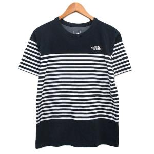 ザノースフェイス THE NORTH FACE 国内正規品 Tシャツ カットソー 半袖 コットン ボーダー ロゴ M ネイビー 紺 /KT1 ■ECD005 メンズ