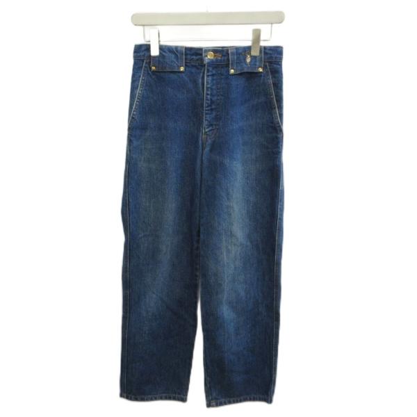 トラサルディ TRUSSARDI デニム ジーンズ 44 青 ブルー ストレート /KK ■GY99...