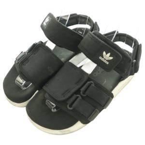 アディダスオリジナルス adidas originals スポーツサンダル ストラップ 厚底 ロゴ 5 黒 ブラック /BB ■ECC004 レディース