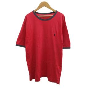 ポロ バイ ラルフローレン Polo by Ralph Lauren Tシャツ L 赤 レッド ラウンドネック 半袖 /NP ■ECA006 メンズ