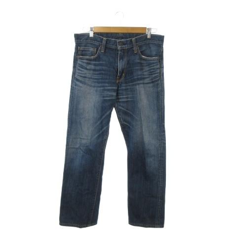 バックナンバー BACK NUMBER デニム ジーンズ 32(81cm) 青 ブルー インディゴ ...