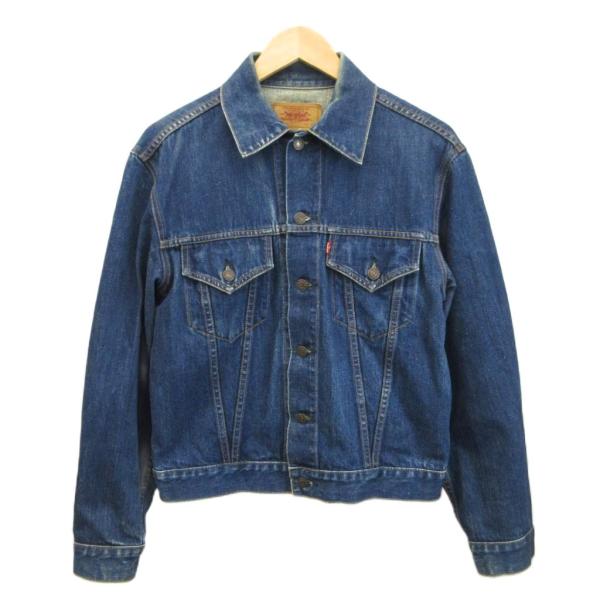 リーバイス Levi's デニムジャケット アウター Gジャン L インディゴブルー 長袖 胸ポケッ...
