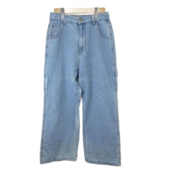 ジャヴァ JaVa ペインターワイドデニムパンツ XL デニムブルー ワイドレッグ ポケット付き /...