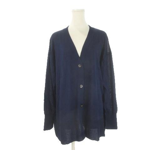 未使用品 ガリャルダガランテ GALLARDAGALANTE NAVY カーディガン F 紺 ネイビ...