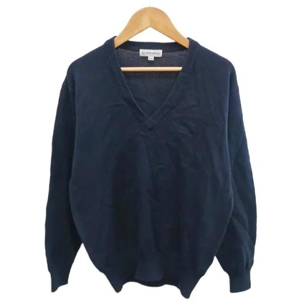 バーバリーズ Burberrys 子供服 ニット セーター 150A 紺 ネイビー Vネック 長袖 ...