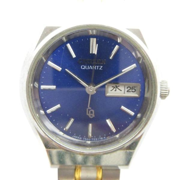 セイコー SEIKO GN-7W-5 腕時計 ウォッチ クォーツ カレンダー付き 青文字盤 /MQ ...