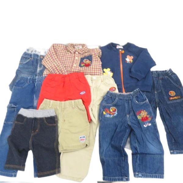 ミキハウス デニムパンツ ショートパンツ ブルゾンジャケット シャツ おまとめ 10点セット 90 ...