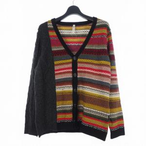 グラム glamb 切り替え ニット セーター カーディガン 2 マルチカラー  