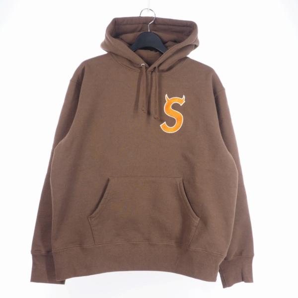 シュプリーム SUPREME S Logo Hooded Sweatshirt S ツノ ロゴ フー...