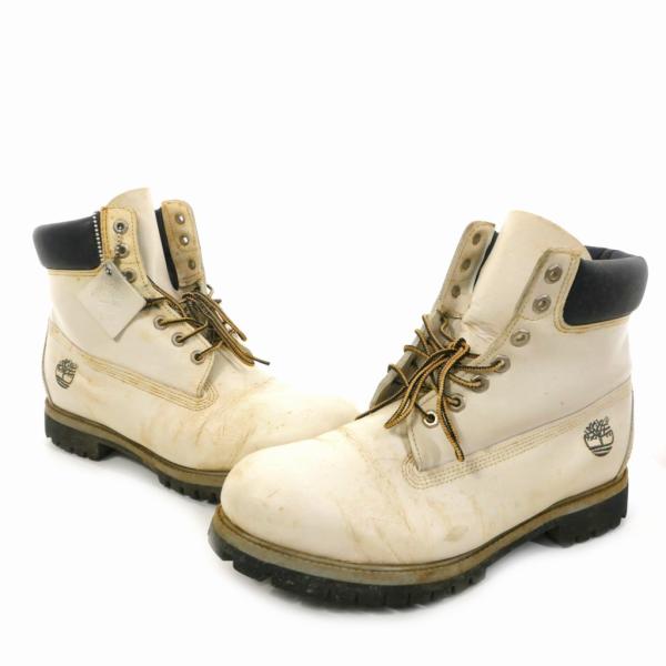 ティンバーランド Timberland レザーブーツ 28cm 白 ホワイト メンズ
