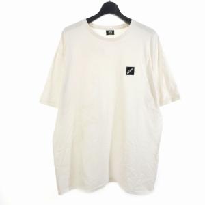 ステューシー STUSSY ワンポイント 刺?ロゴ Tシャツ カットソー 半袖 XL 白 ホワイト メンズ