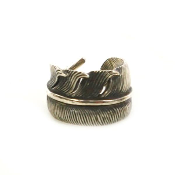 ケンシロウ KENSHIRO フェザー リング 指輪 16号 シルバー メンズ