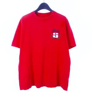 ステューシー STUSSY オールドステューシー ロゴプリント Tシャツ カットソー 半袖 レッド 赤 メンズ