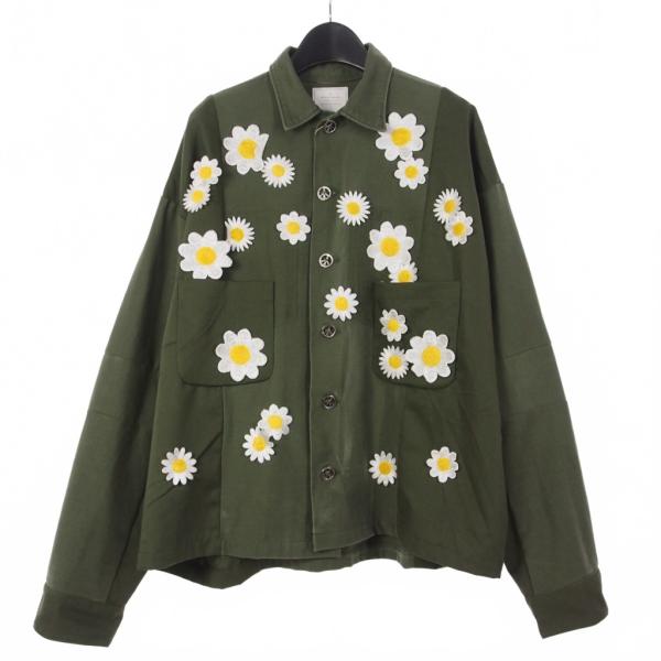 未使用品 レディメイド READYMADE 24AW UTILITY SHIRT フラワー装飾 ワー...