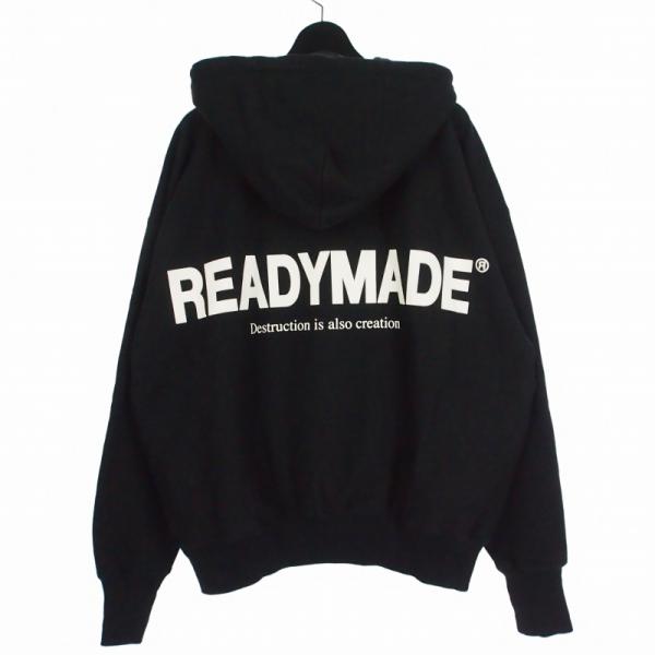 レディメイド READYMADE HOODIE SMILE フーディースマイル パーカー XL ブラ...