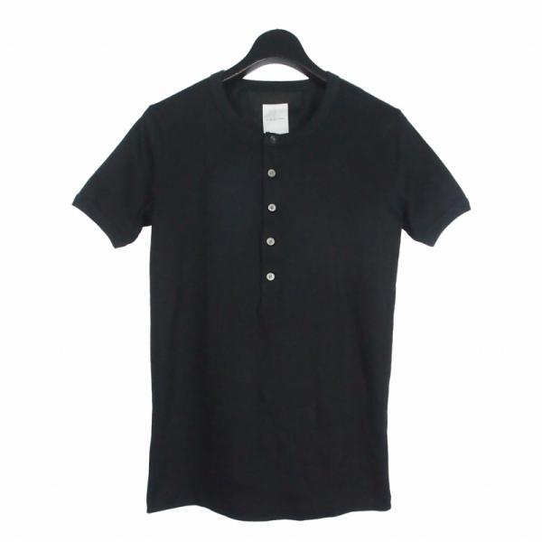 サブレーションズ SUBLATIONS クラシックリブヘンリーTシャツ カットソー 半袖 F 黒 ブ...