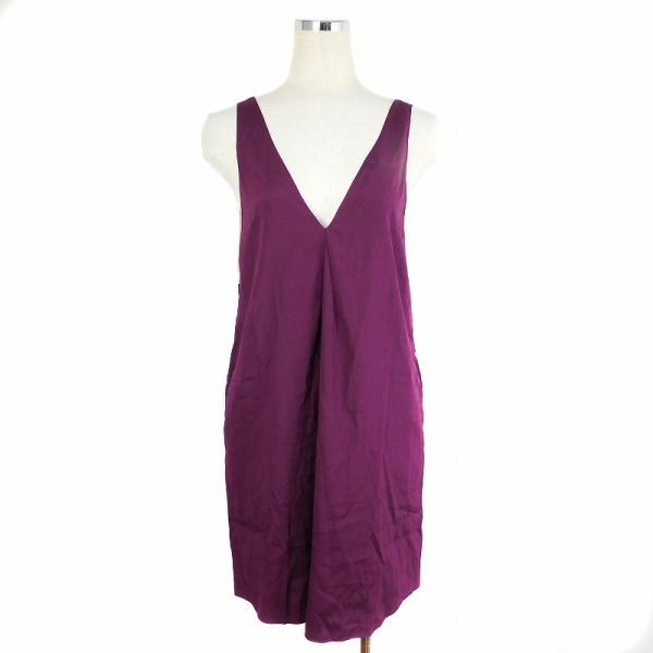 未使用品 3.1 フィリップリム ワンピース カラードレス オケージョン Vネック 絹 シルク 無地...