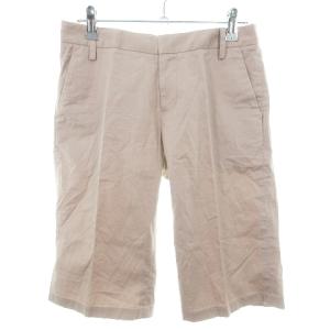 スピック&スパン Spick&Span Pour Belle Femme パンツ ハーフ ショート ジップフライ 薄手 コットン 無地 36 ベージュ ボトムス レディース