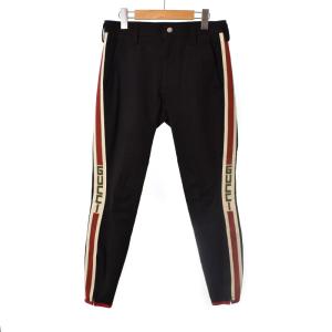 GUCCIシルヴィ サイドライン ストライプ トラックパンツ | www