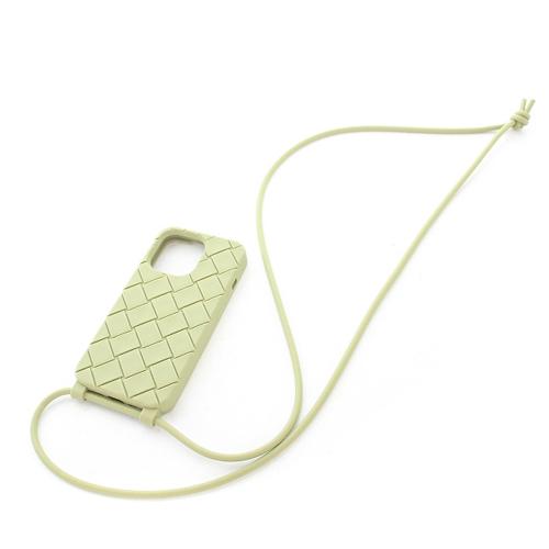 ボッテガヴェネタ BOTTEGA VENETA ショルダーストラップ付 iPhone12ケース ラバ...