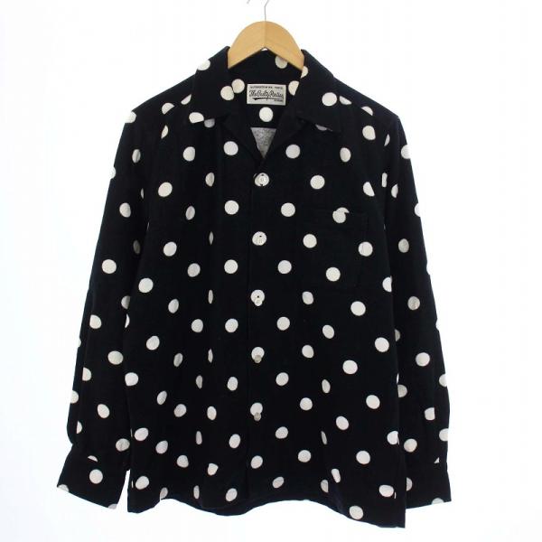 ワコマリア WACKO MARIA DOTS HAWAIIAN SHIRT BLACK ハワイアンシ...