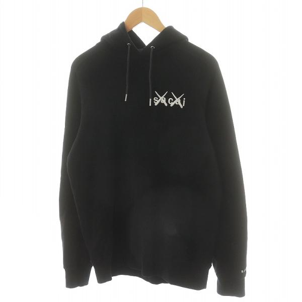 サカイ sacai × KAWS カウズ 21SS Embroidery Hoodie パーカー プ...