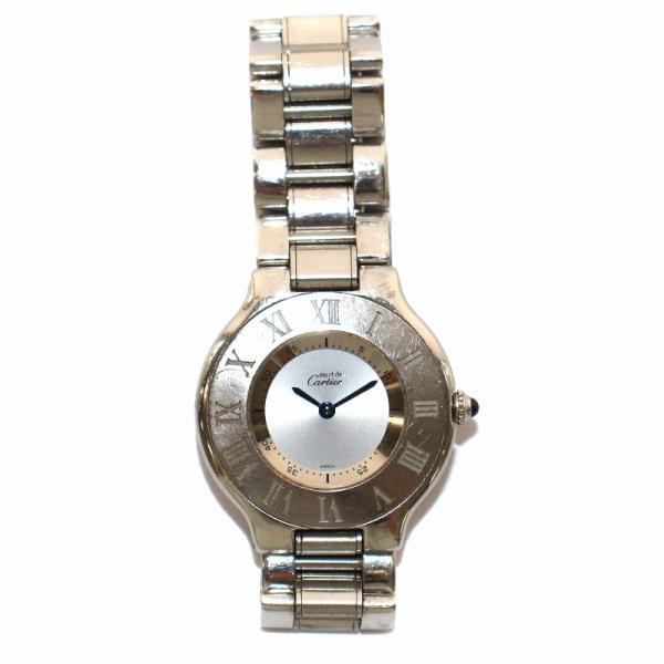 カルティエ マスト21 ヴァンティアン ボーイズ 腕時計 クォーツ アナログ 2針 ステンレススチー...