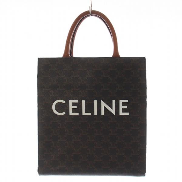 セリーヌ CELINE バーティカル カバ スモール トリオンフキャンバス トートバッグ ハンドバッ...