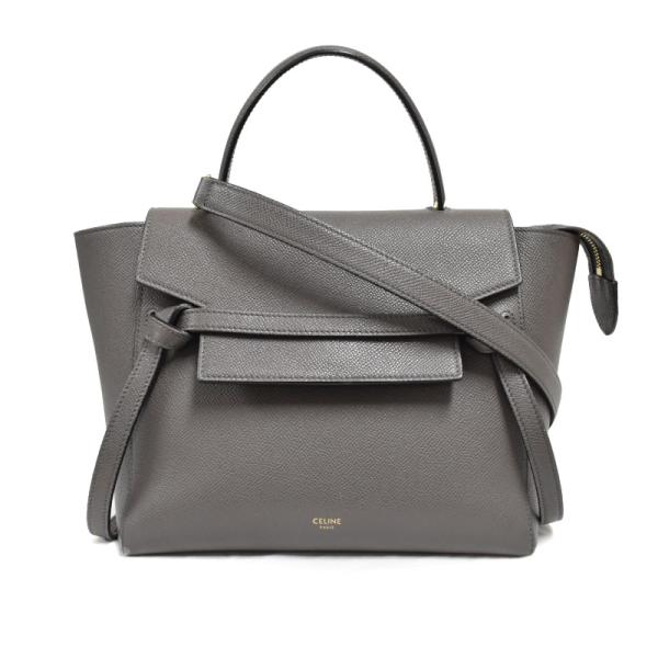 セリーヌ CELINE マイクロ ベルトバッグ ハンドバッグ ショルダーバッグ 2way レザー グ...