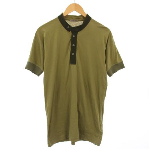 ボッテガヴェネタ BOTTEGA VENETA Tシャツ カットソー 半袖 ヘンリーネック 50 カ...