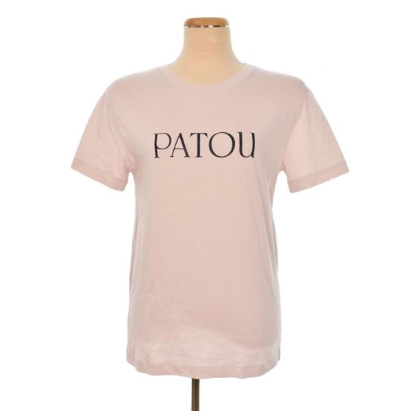 パトゥ PATOU Tシャツ 半袖 ロゴ プリント XS ベージュ レディース