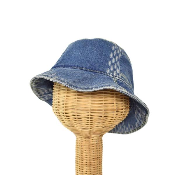 ルイヴィトン LOUIS VUITTON ボネ ダミエ ジャイアントウェーブモノグラム バケットハッ...