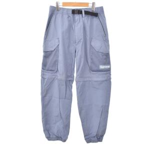 シュプリーム SUPREME 21SS Mesh Pocket Belted Cargo Pant メッシュポケットベルテッドカーゴパンツ S 水色 ライトブルー メンズ