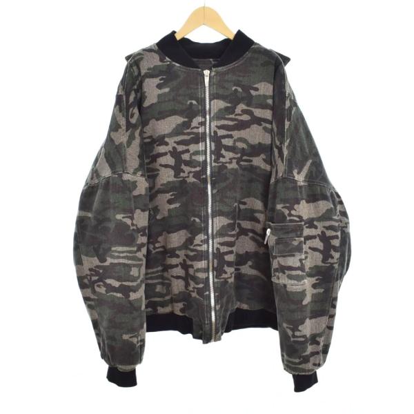 未使用品 アーノルデフランス ARNODEFRANCE CAMO BOMBER JACKET カモ ...