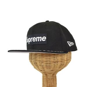 シュプリーム SUPREME ニューエラ NEW ERA Undisputed Box Logo キャップ 帽子 7 3/8 黒 ブラック ☆AA★ メンズ