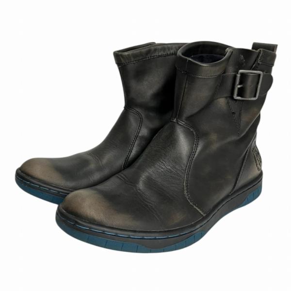 ディーゼル DIESEL 美品 エンジニアブーツ ヴィンテージ調 ベルテッド ブレイブマン 黒 ブラ...