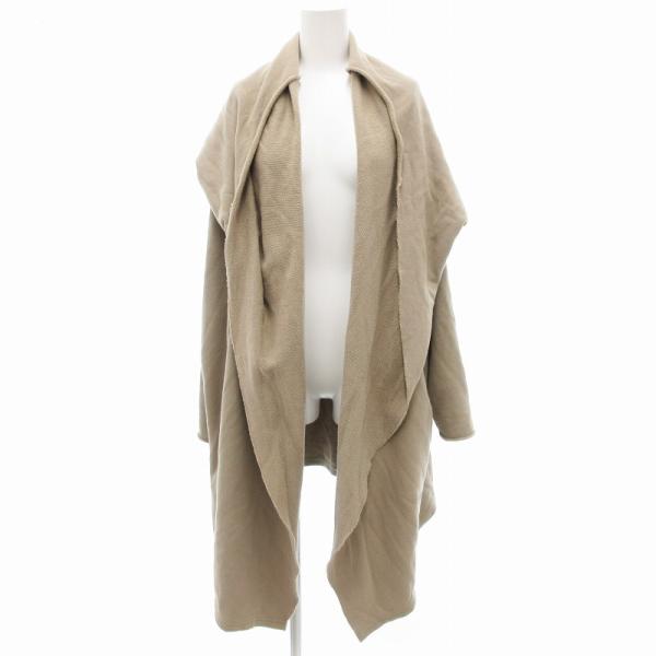 アメリカーナ AMERICANA コーディガン カーディガン ボタンレス ドレープ ベージュ /JS...