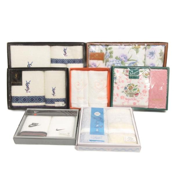 未使用品 ナイキ NIKE イブサンローラン ミントン タオル セット まとめ フェイスタオル ゲス...