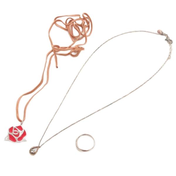 ヨンドシー 4℃ 3点セット ネックレス 指輪 シルバー シルバーカラー /AE ■GY14 レディ...