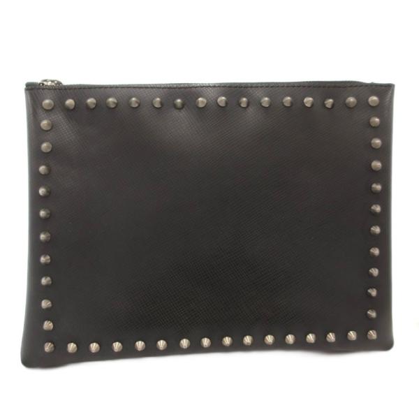 ジャンニキャリーニ GUM gianni chiarini クラッチバッグ セカンド スタッズ 黒 ...