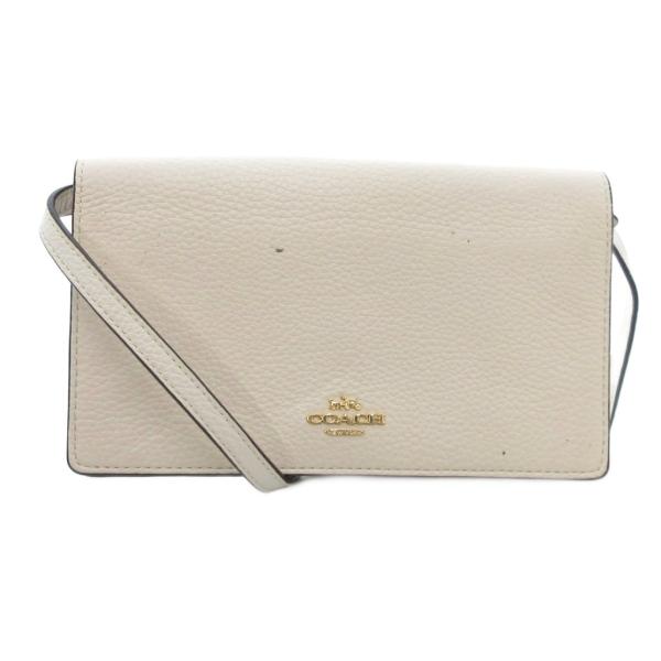 コーチ COACH F30256 IMCHK ショルダーウォレット 財布 シュリンクレザー シボ革 ...